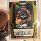 2024-25 Anthony Edwards Panini Prizm Black True Gold Auto /10 Timberwolves SSP