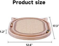 Cat Scratcher Sisal Scratching Pad Toy Ball Track Wooden Interactive Indoor Toys