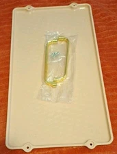 Pink Plastic Serving Tray With Gold Handles