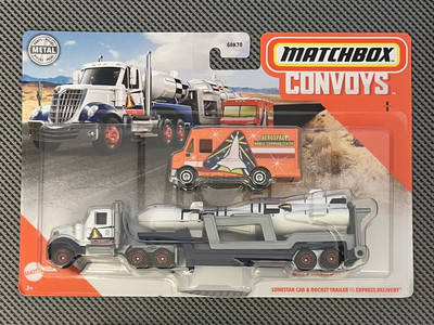 2020 Mattel Matchbox Convoys 8/8 Lonestar Cab & Rocket Trailer Express Delivery