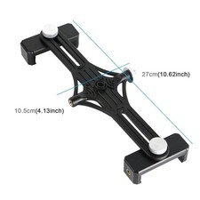 Dual Phone Holder Bracket for Tripod LED Light livestream Vertical Horizontal A