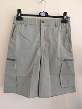 CK Cargo Shorts Men's Size 30 Olive Green Polyester Elastic Waist Pockets