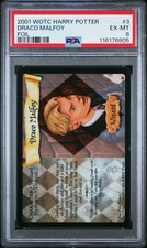 2001 WOTC HARRY POTTER FOIL 3 DRACO MALFOY PSA 6