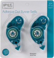 Gina K Designs Adhesive Dot Runner Refill 30ft 2/Pkg-Permanent