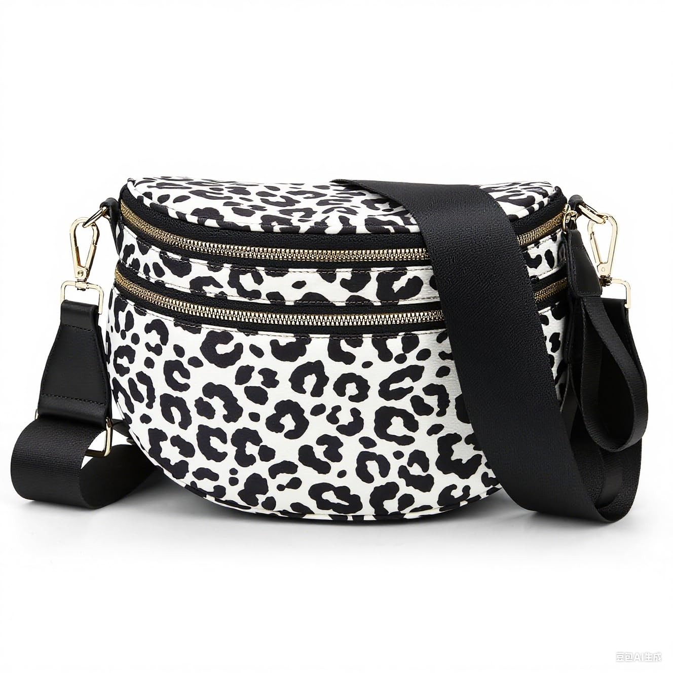 Leopard Purse Leopard Print Bum Bags for Women Crossbody Spacious Waist Bag F...