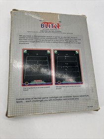 Vintage 1982 Blitz! Action Football Vectrex Video Game Cartridge Manual in Box