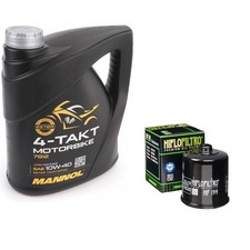 330 Trail Boss Oil & Filter Kit Mannol Semi Synthetic 10w40 4L Polaris 330 2013 7.50 per litre