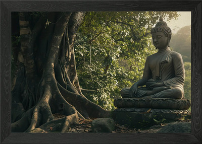 Buddha gerahmtes Wandbild Poster Leinwanddruck Bild
