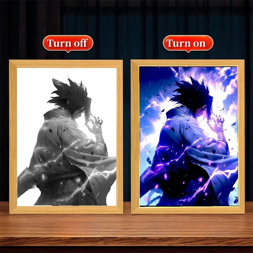 Naruto Shippuden Sasuke Uchiha Statue - Anime Nachtlicht für Sammler & Fans