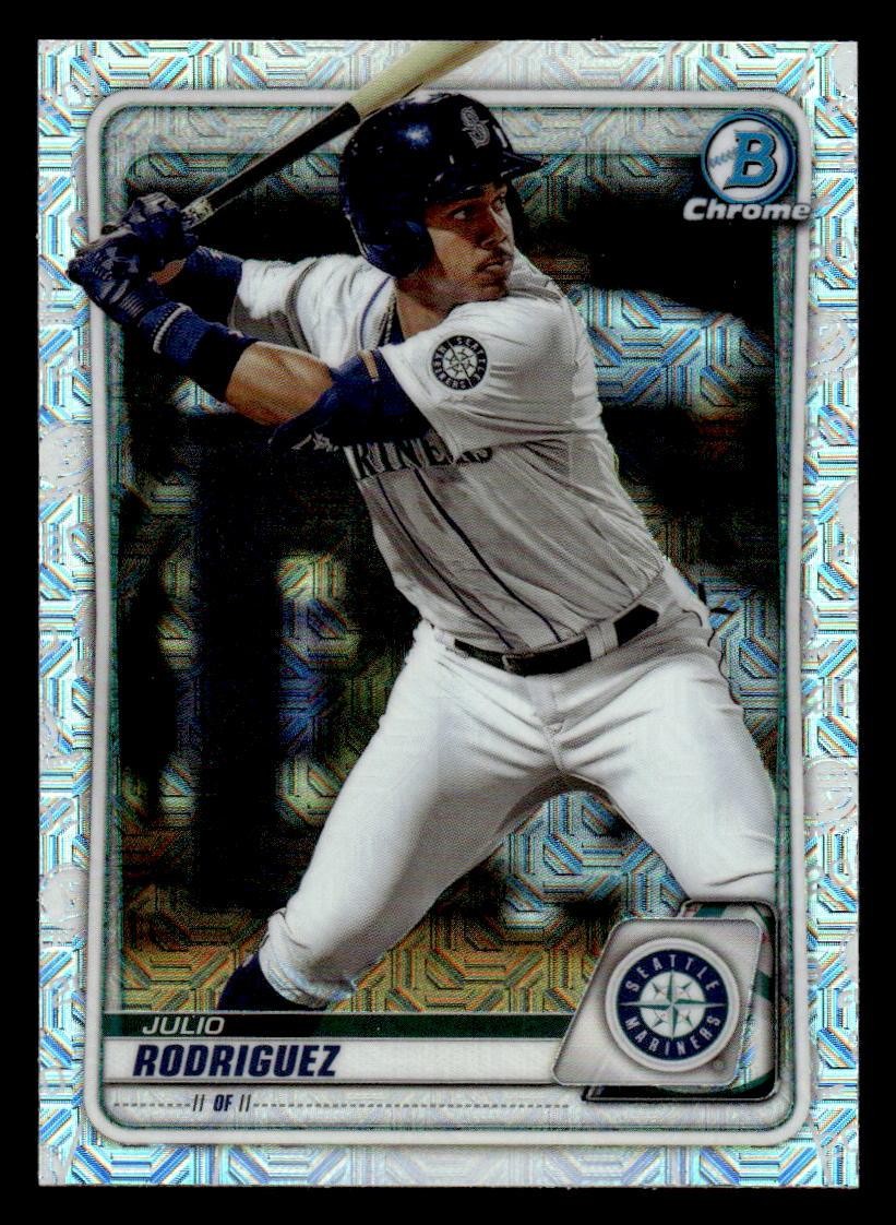 2020 BOWMAN JULIO RODRIGUEZ BCP-19 MINT CHROME MOJO REFRACTOR SEATTLE MARINERS