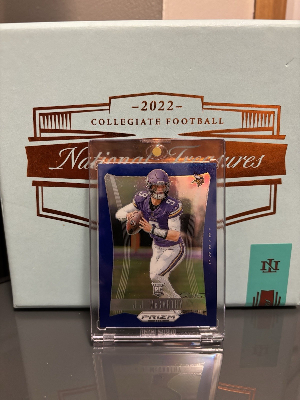 2024 Panini Prizm Deca J.J. McCarthy #203 Blue Prizm /149 (RC) 🟣🟡