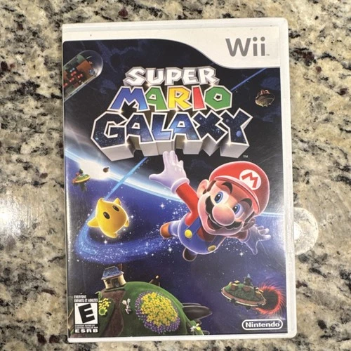 Super Mario Galaxy Nintendo Wii 2007 Platformer Manual Included Co-Star Mode