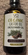 VITAL AFFAIR Organic Castor Oil with Rosemary 8 fl oz Cold Pressed