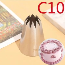 C10 Large Star Icing Nozzle &ndash; Stainless Steel Cake Decorating Tip UK