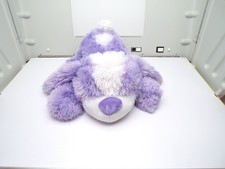 PEEK-A-BOO TOYS Purple Puppy Dog Plush Blue Ears Tail Stuffed Laying Down