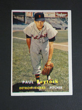 Paul Foytack 1957 Topps ROOKIE CARD #77. rookie card picture