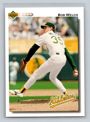 1992 Upper Deck #452 Bob Welch Oakland Athletics Baseball Card
