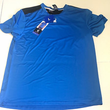 Spyder Active Men's Size L Blue Short Sleeve Crew Neck Stretch T-Shirt Logo