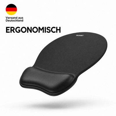 Mauspad ergonomisch mit Gelkissen Handauflage rutschfest Gaming Büro Mousepad