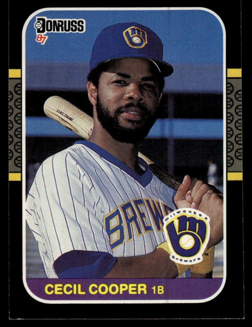 Cecil Cooper #363 Baseball Cards 1987 Donruss trading card — raw and PSA graded price guide