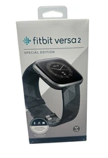 Fitbit Versa 2 Special Edition Activity Tracker - Smoke Woven/Mist Gray Open Box
