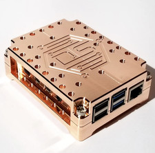 Desalvo Systems Solid Copper Maker Block Case for Raspberry Pi 4 DS012-C 
