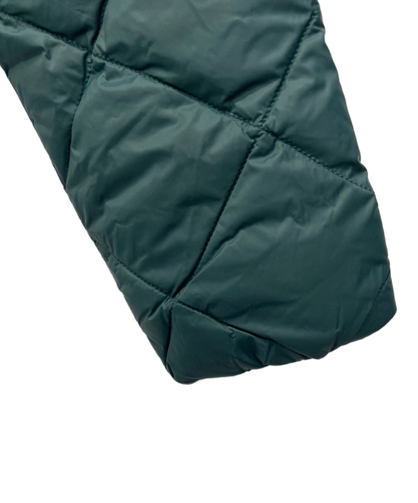 TAION Down Jacket Men's Size S Green Excellent image 5