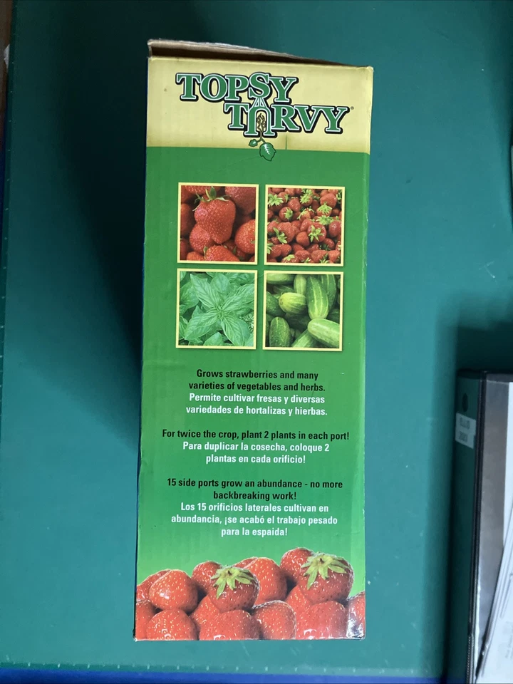 ОРИГИНАЛЬНАЯ КЛУБНИЧНАЯ СЕЯЛКА TOPSY TURVY ВВЕРХ НОГАМИ. ОТКРЫТАЯ КОРОБКА. - Изображение 3 из 4