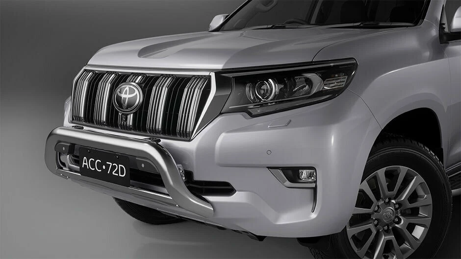 Genuine Toyota Land Cruiser Prado Black Powder Nudge Bar 8 2020