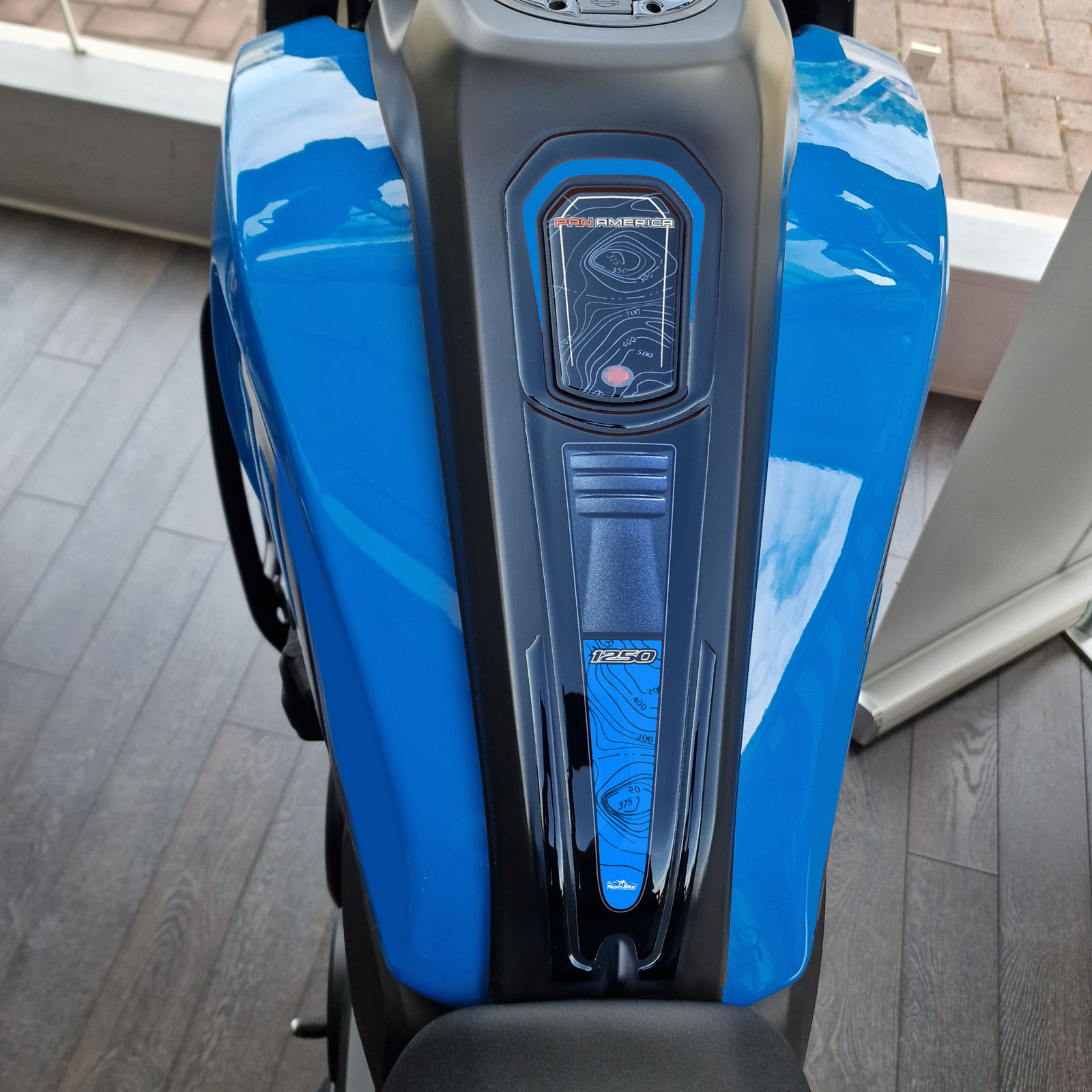 Harley Davidson Pan America 1250 Blu Para Serbatoio Adesivi 3d moto compatibili