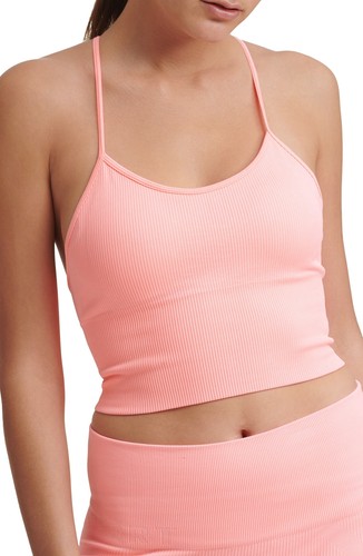 MSRP $45 DKNY SPORT Seamless Rib Crop Camisole in Washed Atomic SIZE MEDIUM - 第 1/2 張圖片