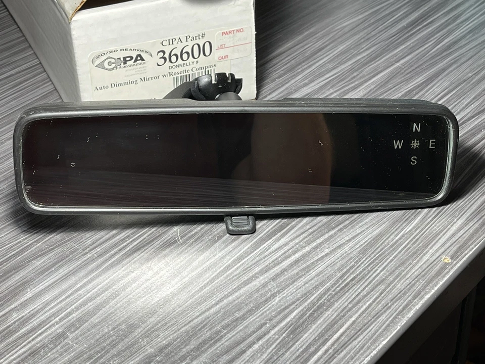 CIPA 36600 Compass Rosette Rearview Mirror - Image 2 of 4