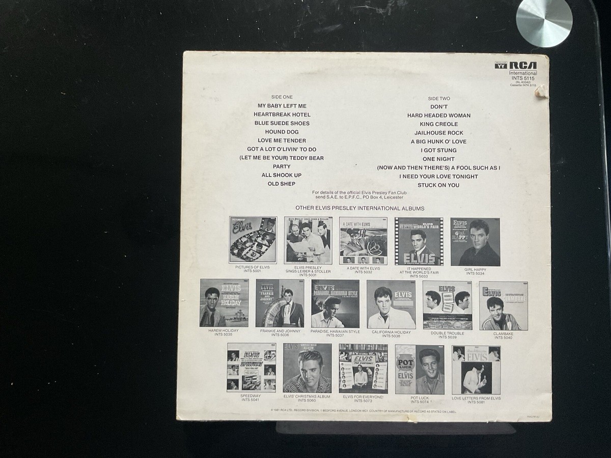 Elvis Presley 20 Greatest Hits Vol. 1 LP Compilation | eBay UK