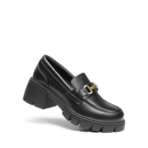 Women Comfortable Slip On Casual Loafers Low Chunky Heel Round Toe Loafer Shoes - Picture 11 of 32