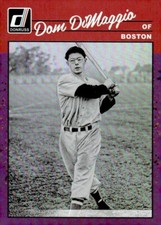 2023 Donruss Baseball Retro Base Holo Purple #280 Dom DiMaggio - Red Sox