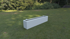 Aluminum 4Ft Window Box Planter with Brackets