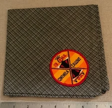 VTG 1962 OA SIWINIS LODGE 252 Centinela Callout Round PATCH ON NECKERCHIEF WWW