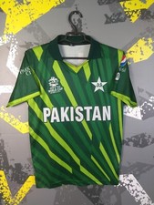 PAKISTAN CRICKET T20 ICC WORLD CUP 2022 THUNDER GREEN SHIRT TOP JERSEY SIZE S