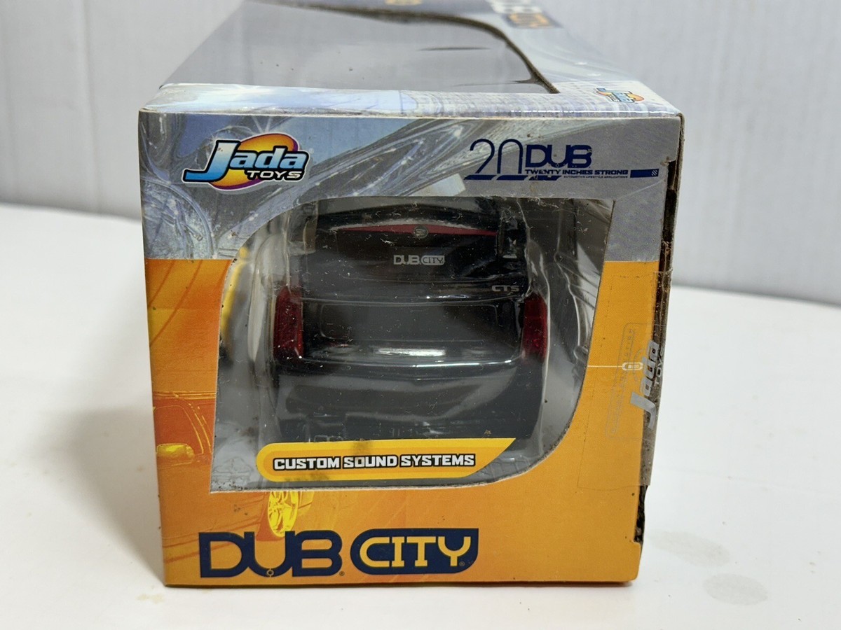 JADA DUB CITY 2002 CADILLAC CTS BLACK 1:24 DIECAST MODEL CAR #91