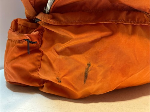 Zaino Vintage Telaio Esterno Arancione Sears Hillary 3 Escursionismo Nylon 17"x11"x31" - Foto 5 di 12