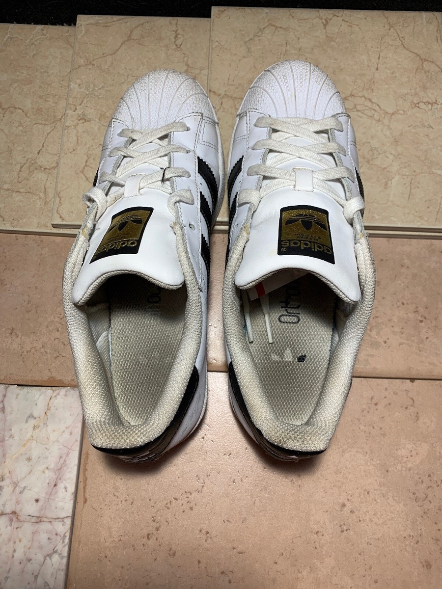 Adidas Superstar J White/Black/White Shoes (GS) (C77154)Youth Sz 6.5 | eBay