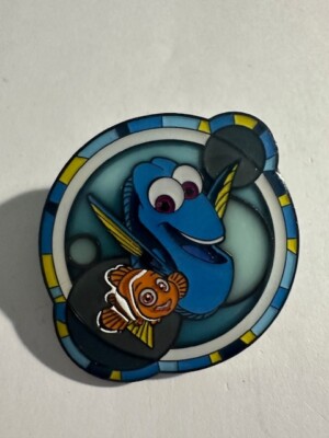 Disney Loungefly Pixar Stained Glass Pin Finding Dory Nemo (E5)