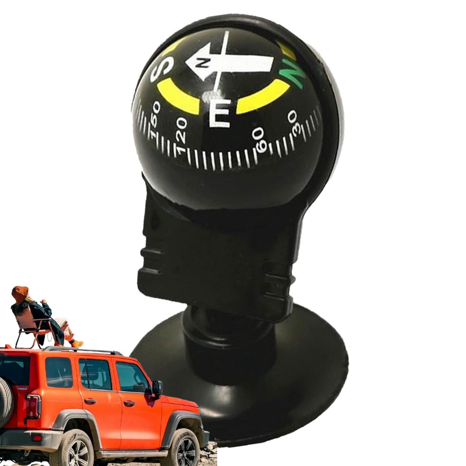 Car Compass Ball Dash Mount Adjustable Compass Ball for Marine Boat