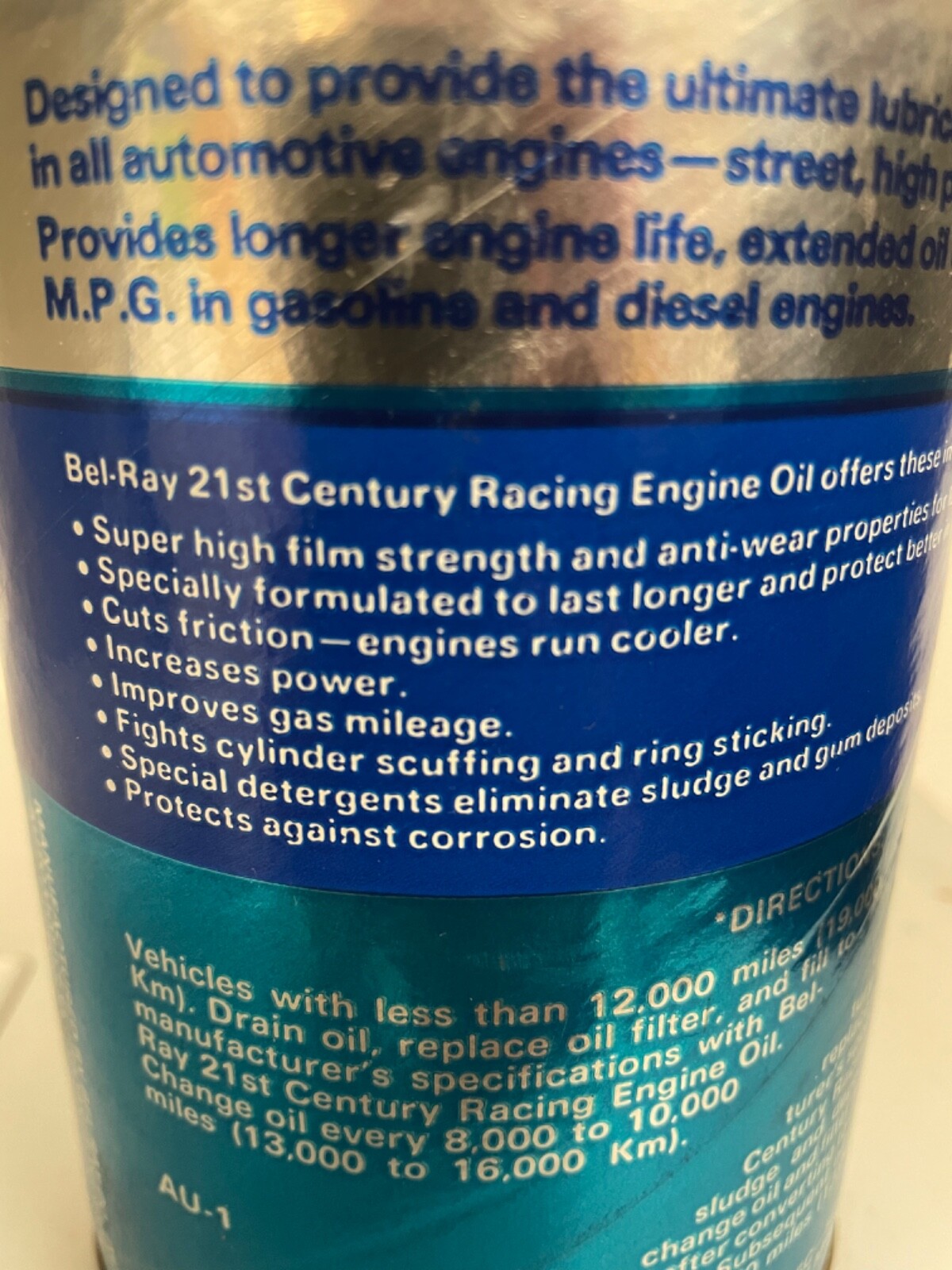 Vintage Bel-Ray racing oil can- Motocross USGP Carlsbad raceway/Marty Smith