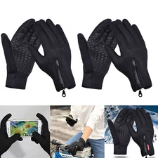 2 Pairs Winter Thermal Warm Touch Screen Gloves Windproof Waterproof Ski Gloves