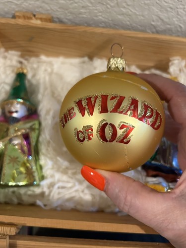 Kurt Adler Wizard Of Oz Polonaise Blown Glass Ornament Set Of 6 Ltd Ed Vtg 99 - Picture 22 of 24