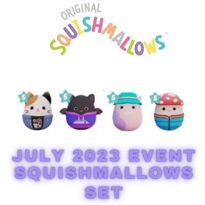 Squishmallows 2023 SDCC Event Set T5 Exclusive Hat Patty, Jacket Cam SDCC US