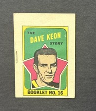 *1971 Topps Hockey Booklet # 16 Dave Keon !!!