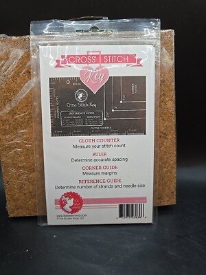 Cross Stitch Key - Reference + Corner Guide, Cloth Counter + Ruler-It's Sew Emma