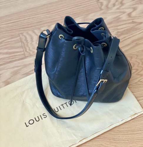 Louis Vuitton Vintage Black Epi Petit Noé Bag | eBay